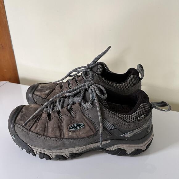 KEEN Targhee II Waterproof Hiking Shoes Womens Size 7 Brown Gray Leather Trail - Picture 2 of 10